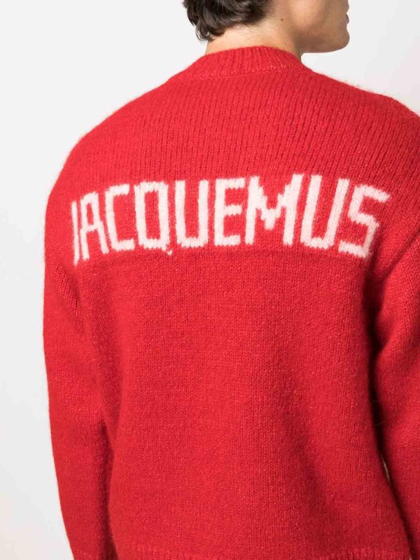 The Best Shops JACQUEMUS: Strickpullover mit Rundhalsausschnitt - Rundhalspullover - Rot
