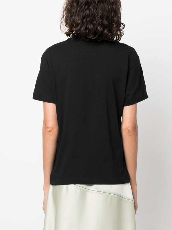 The Best Shops JIL SANDER: crew necks - Logo-Patch T-Shirt