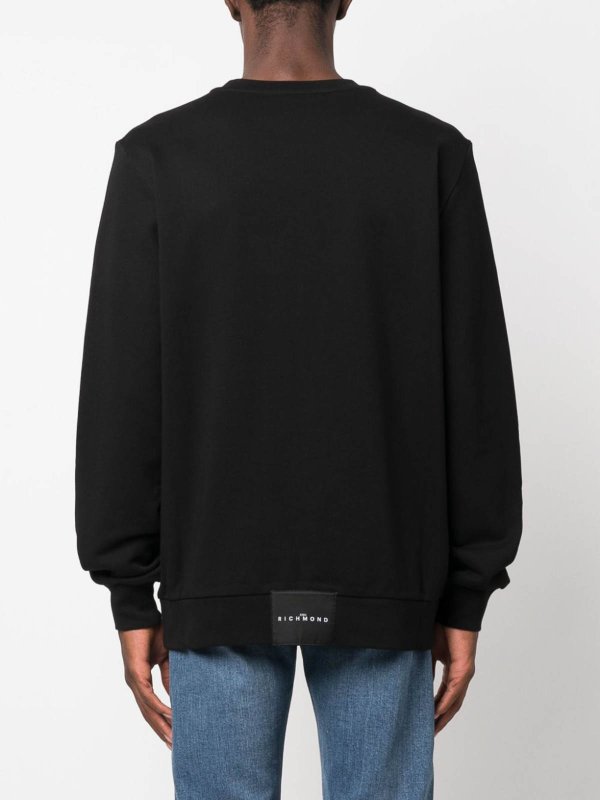 JOHN RICHMOND: Strickpullover mit Rundhalsausschnitt online - Rundhalspullover - Schwarz