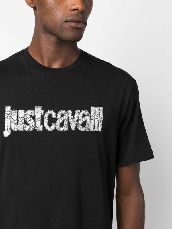 JUST CAVALLI: クルーネック online - クルーネック - 黒