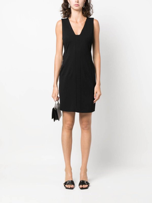 The Best Shops Liu Jo: abiti al ginocchio - Miniabito nero con scollo a V
