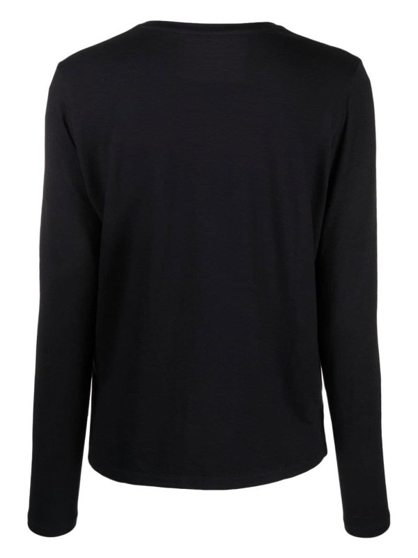 MAJESTIC - FILATURES DU LION: t-shirts online - Blue long-sleeve top