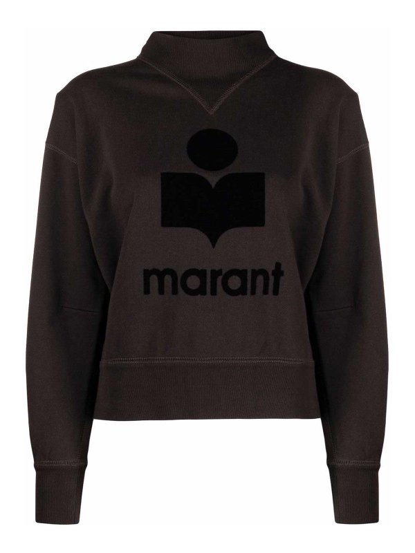Isabel Marant Etoile: Sweatshirts & Sweaters - Logo-Print Sweatshirt