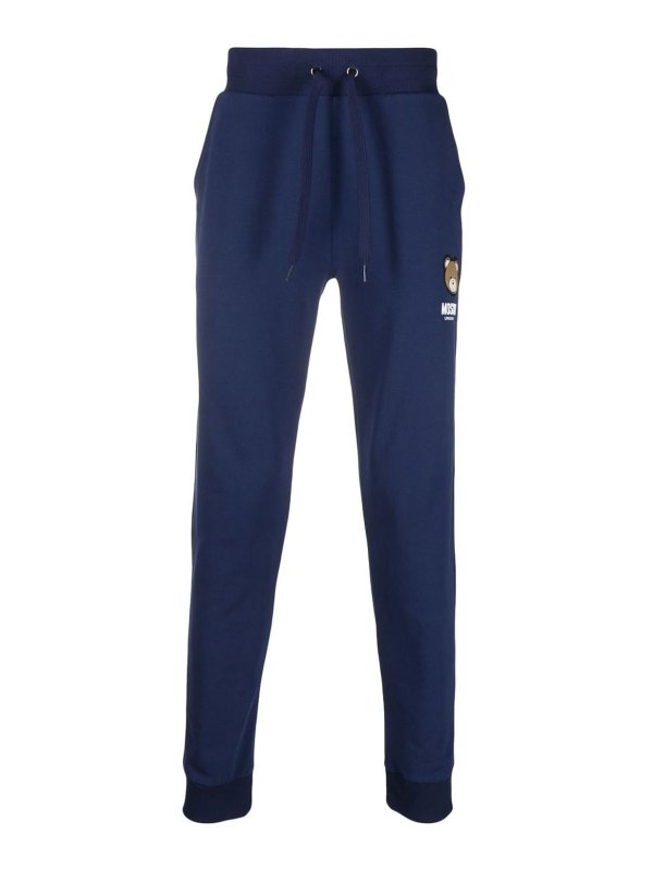 MOSCHINO: Trousers Shorts - Logo-Patch Track Pants