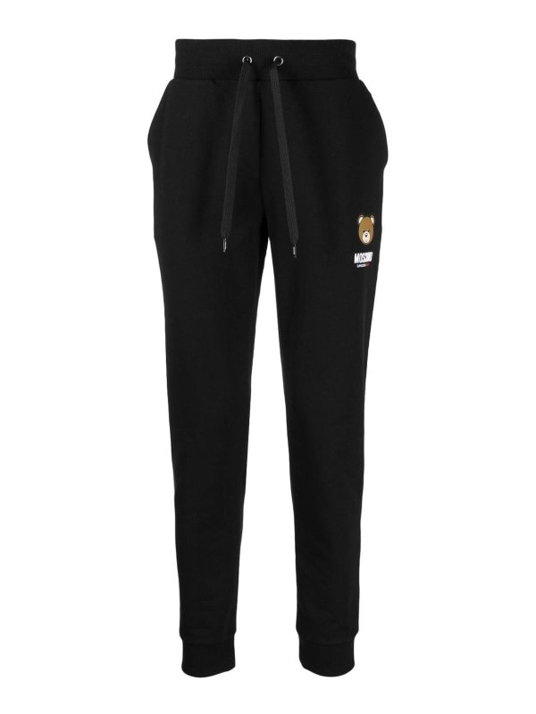 MOSCHINO: Trousers Shorts - Logo-Patch Track Pants