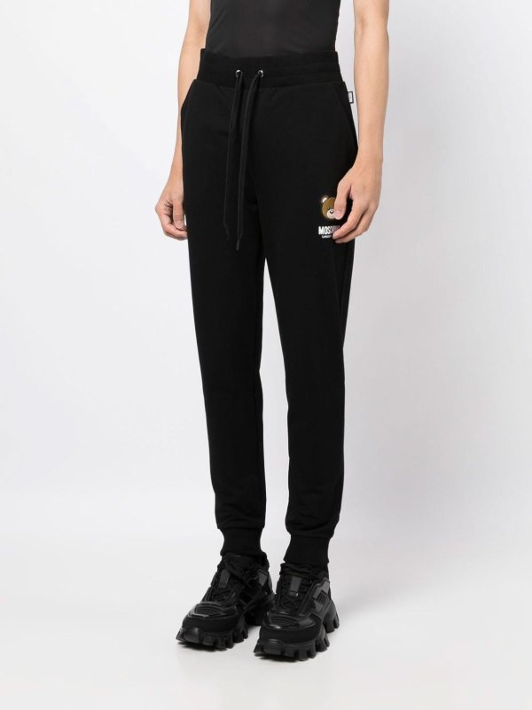 The Best Shops MOSCHINO: Trousers Shorts - Logo-Patch Track Pants