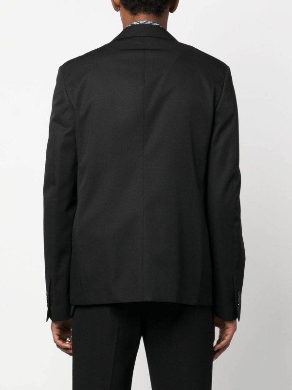 The Best Shops OFF-WHITE: blazers - Black Wool Blazer
