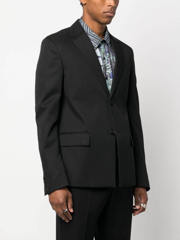 Black Wool Blazer shop online: OFF-WHITE