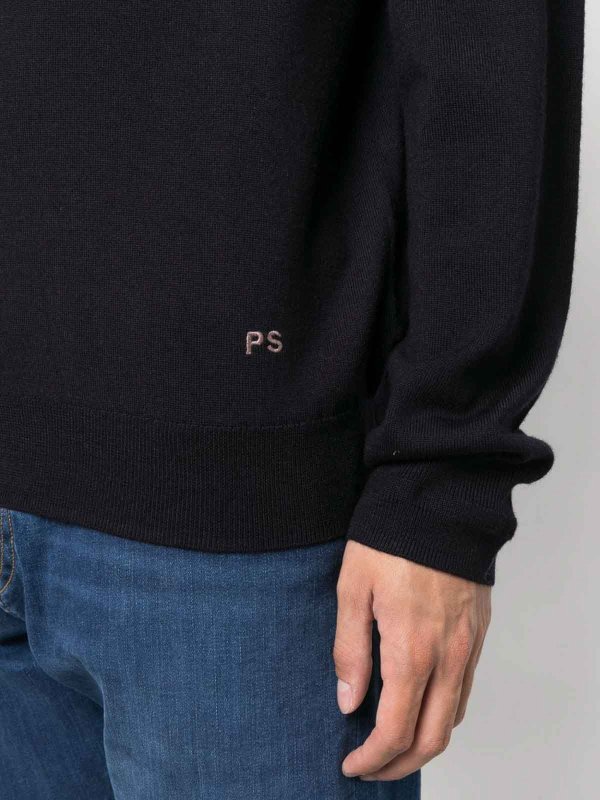Rundhalspullover - Blau shop online: PAUL SMITH