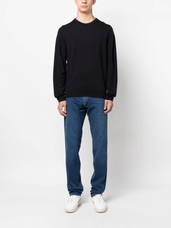 PAUL SMITH buy online Rundhalspullover - Blau