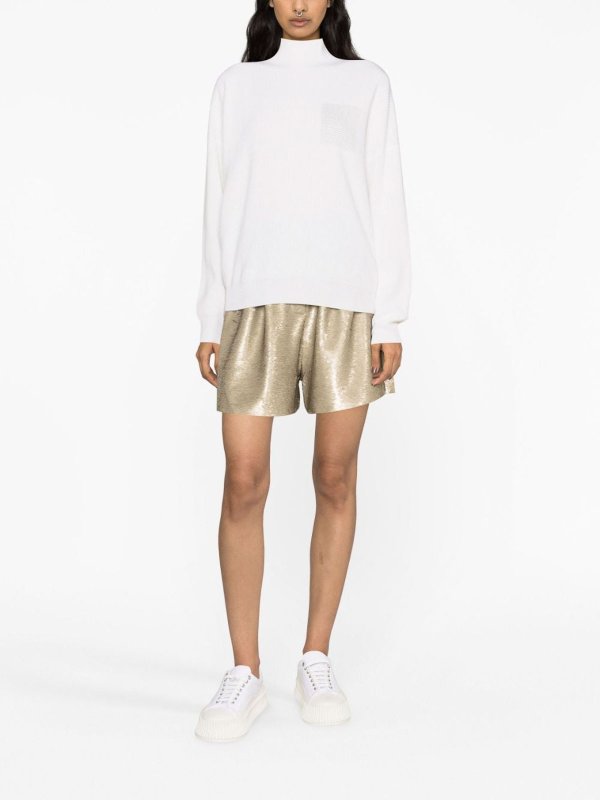 The Best Shops PESERICO: crew necks - Waffle-Knit Jumper