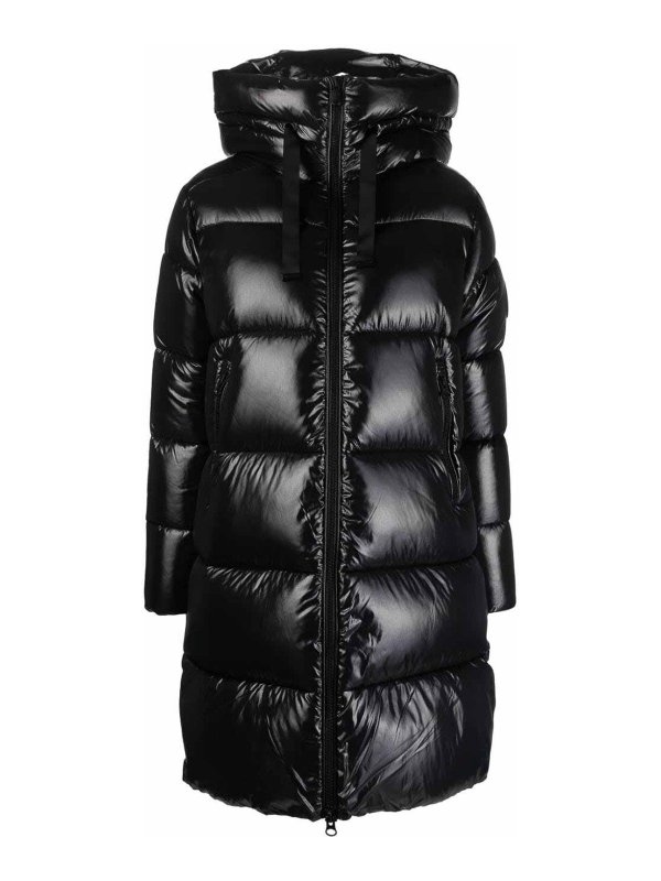 Save The Duck: casual jackets - Logo-Patch Hooded Puffer Jacket