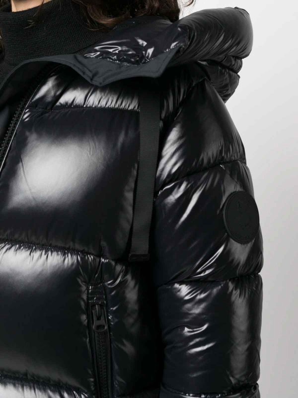 Save The Duck: casual jackets online - Logo-Patch Hooded Puffer Jacket