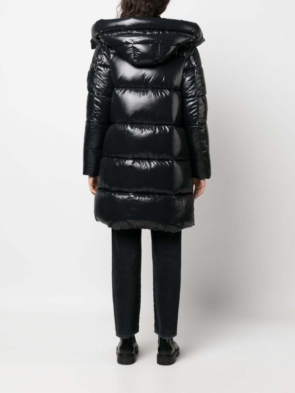 Save The Duck buy online Logo-Patch Hooded Puffer Jacket