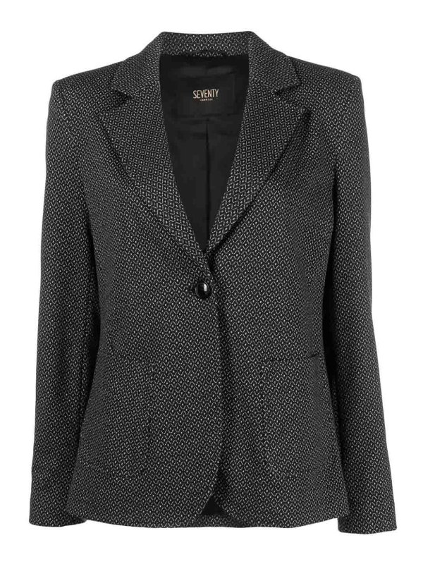 SEVENTY: blazers - Geometric-Pattern blazer