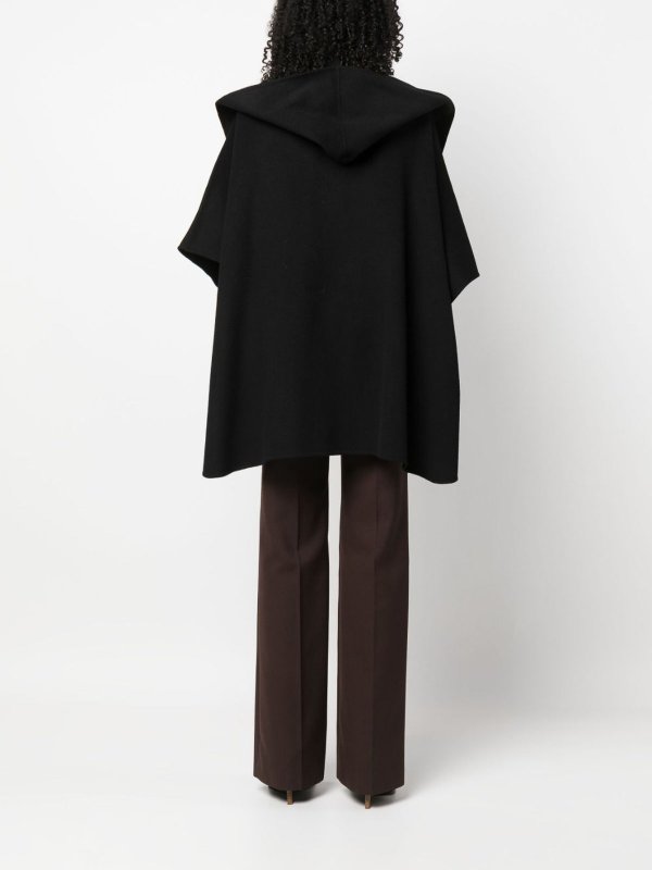 ケープ/ポンチョ - 黒 shop online: SEVENTY