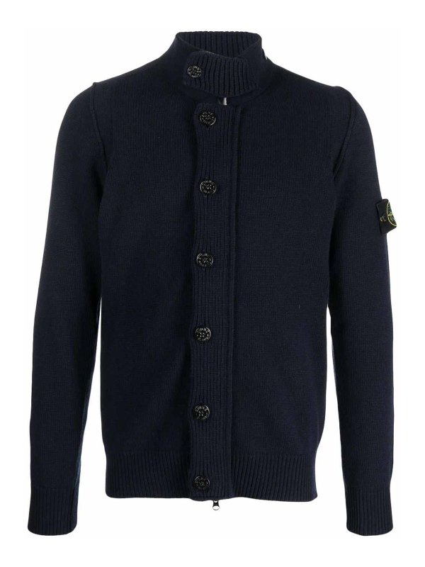 STONE ISLAND: カーディガン - カーディガン - ブルー