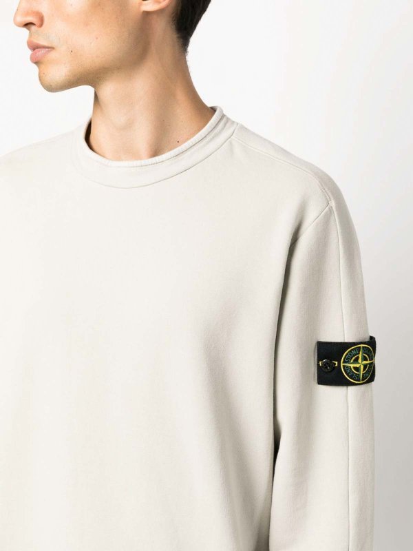 STONE ISLAND: maglia collo rotondo online - Felpa con Bussola-Patch