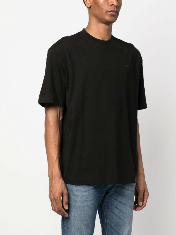 The Best Shops DIESEL: t-shirt - T-shirt con logo ricamato