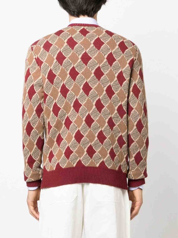 ETRO: crew necks online - Diamond pattern jumper