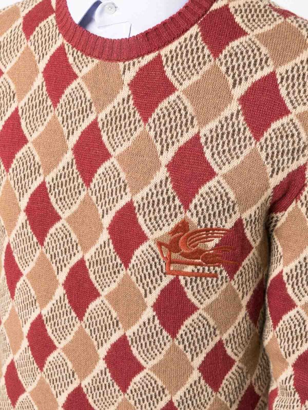 Diamond pattern jumper shop online: ETRO