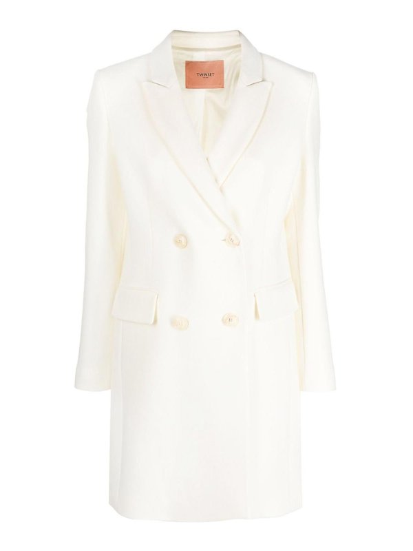 TWINSET: short coats - Double-breasted coat
