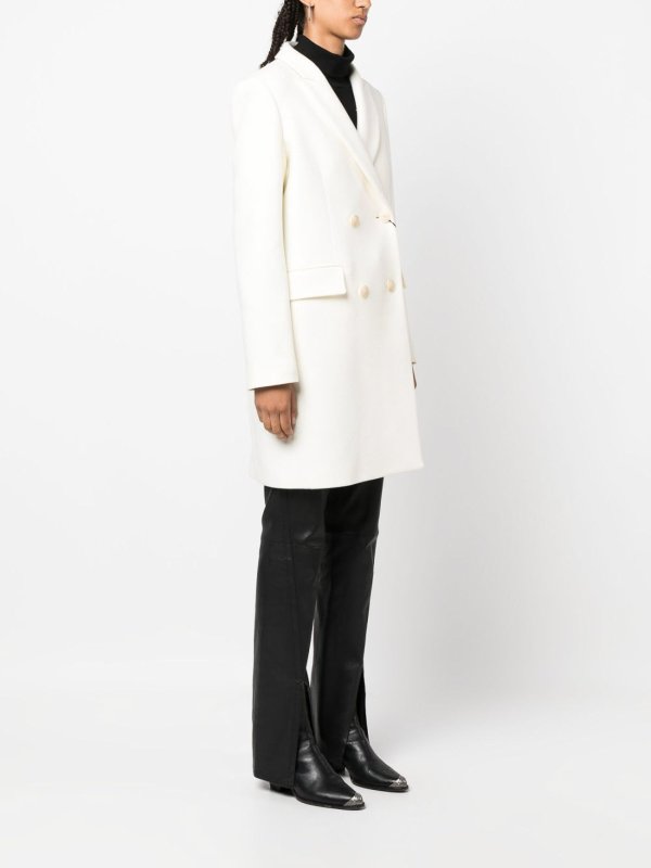 Twinset Manteau Court Blanc Blanc Femme 232TP240200018