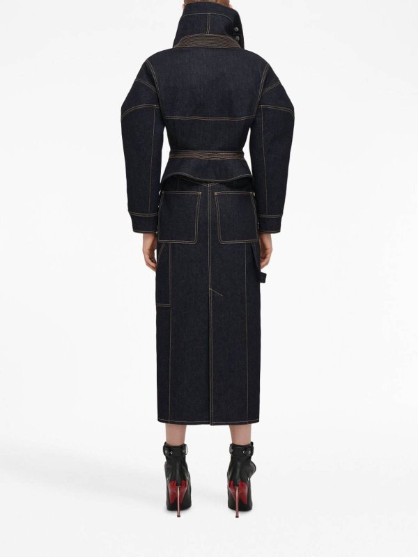 ALEXANDER MCQUEEN: ニーレングススカート＆ミディ丈 online - 膝丈/ミディスカート - ブルー