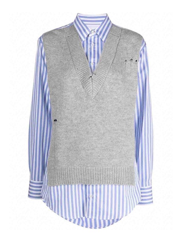 Maison Margiela: シャツ - シャツ - 白