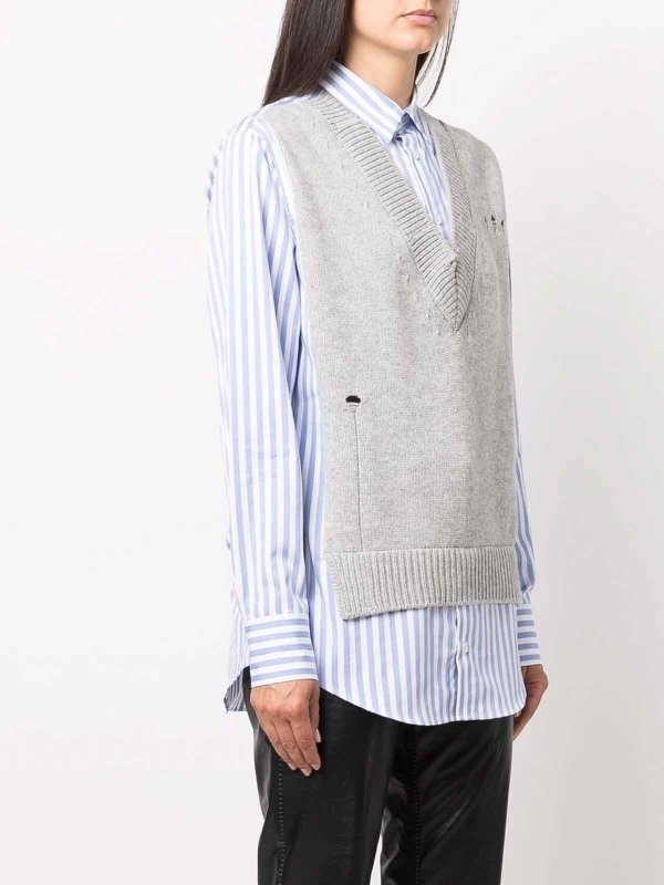 シャツ - 白 shop online: Maison Margiela