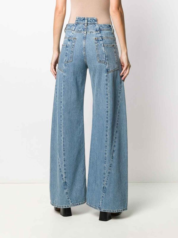 Maison Margiela buy online Distressed Wide-Leg Jeans
