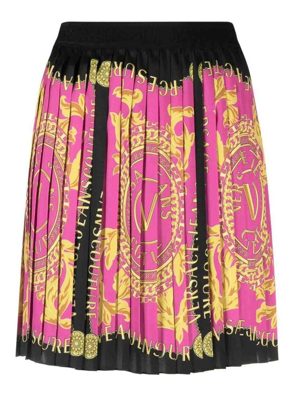 Versace Jeans Couture: ミニスカート - ミニスカート - マルチカラー