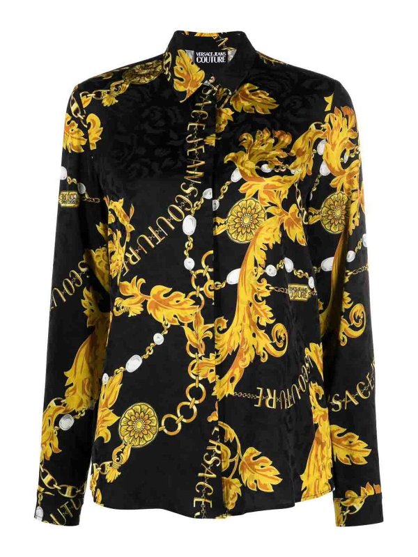 Versace Jeans Couture: ブーツカットジーンズ - ブーツカットジーンズ - 黒