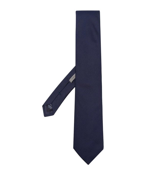CORNELIANI: ties & bow ties - Navy blue tie