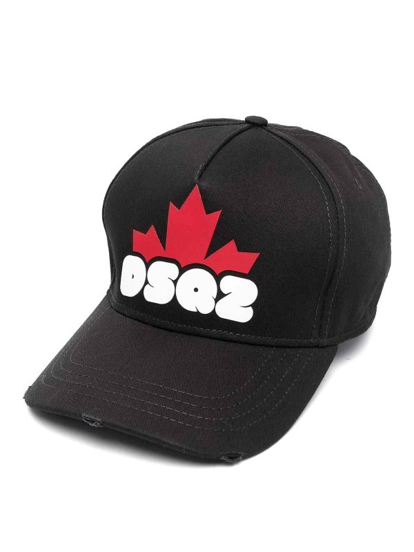 DSQUARED2: hats & caps - Logo-print baseball cap