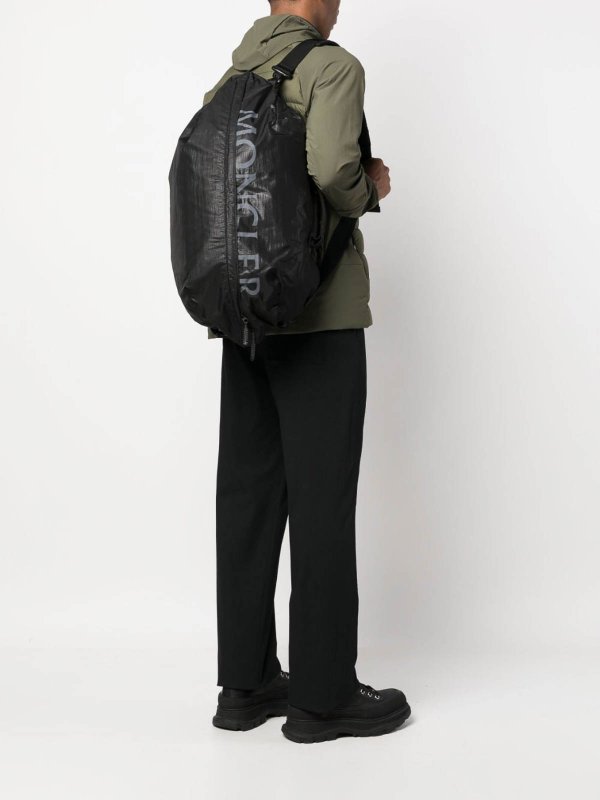 MONCLER buy online Logo print backpack