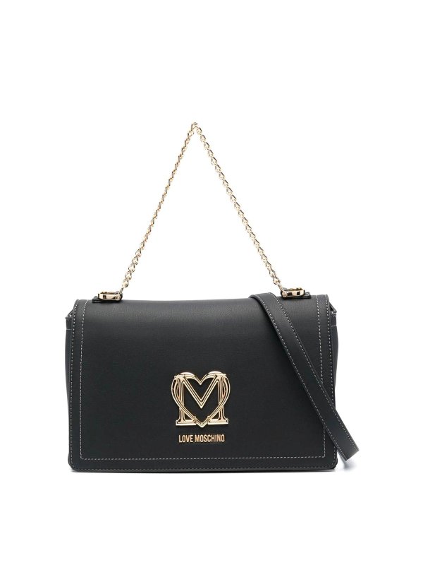 LOVE MOSCHINO: クロスボディバッグ - クロスボディバッグ - 黒