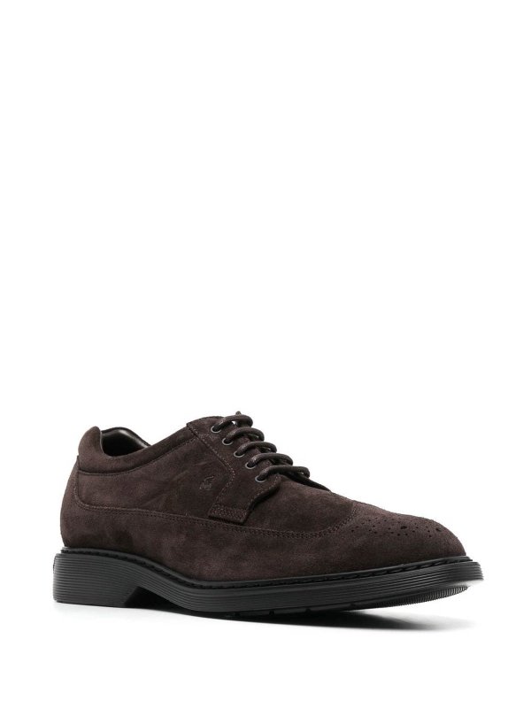 Brown Suede Brogues shop online: HOGAN