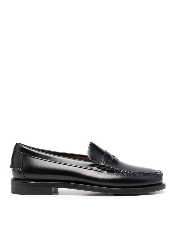 SEBAGO: Loafers & Slippers - Sebago Black Classic Loafers