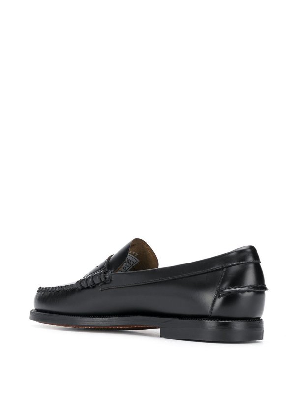 The Best Shops SEBAGO: Loafers & Slippers - Black Penny Slip-On Loafers