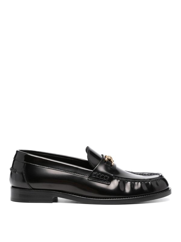 VERSACE: Mocasines y Zapatillas - Mocasines - Negro