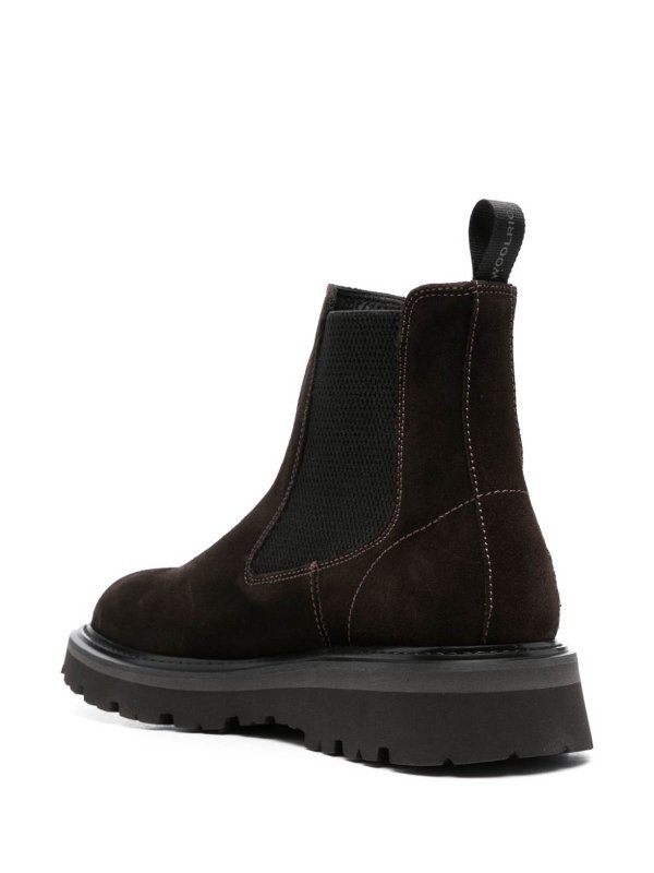 The Best Shops WOOLRICH: ankle boots - Suede Ankle Boots, Brown