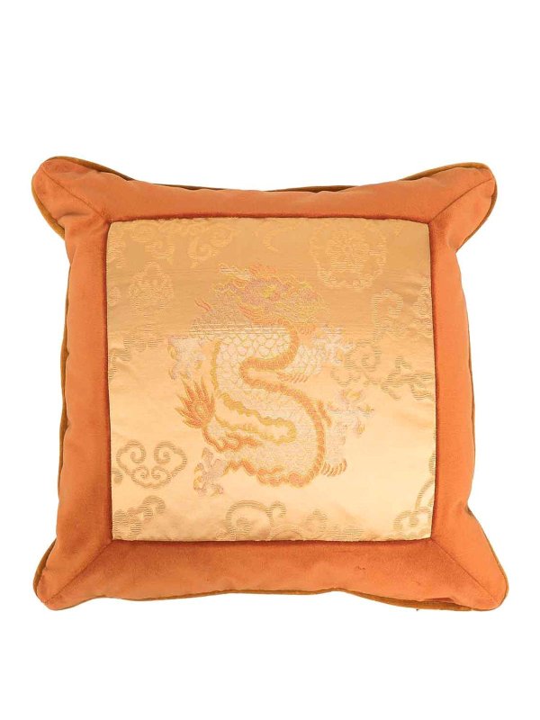 ETRO: homeware - Dragon jacquard cushion