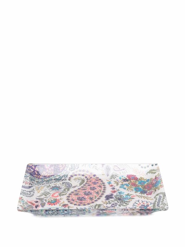 ETRO: homeware online - Paisley rectangular tray