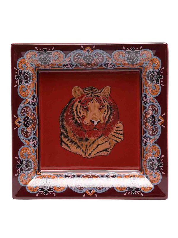 ETRO: homeware - Tiger-print valet tray