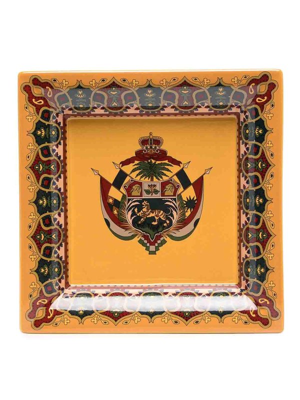 ETRO: homeware - Shield-print valet tray