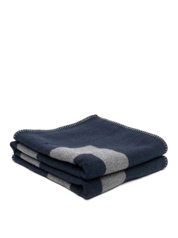 GIVENCHY: homeware - Blue cashmere-wool blend