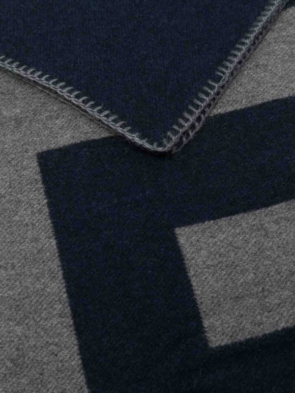 GIVENCHY: homeware online - Blue cashmere-wool blend