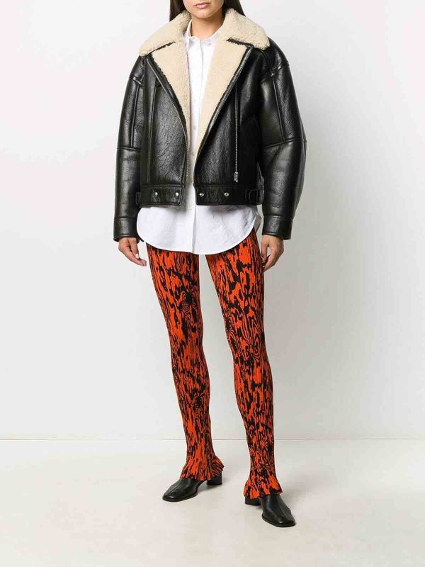 Shearling flight jacket shop online: Acne Studios