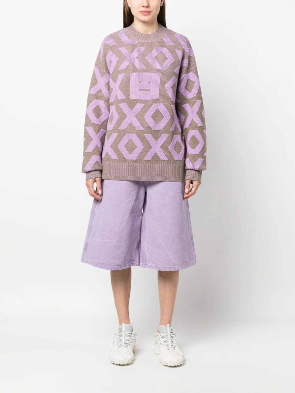 The Best Shops Acne Studios: Suéter Cuello Redondo - Multicolor